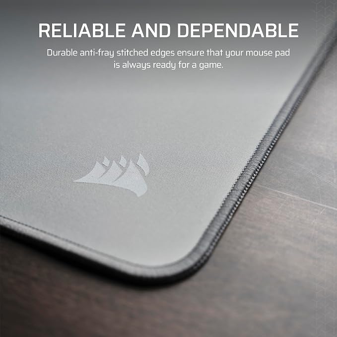 Corsair MM Anti-Fray Cloth Gaming Mouse Pad – Gray | XXXL (1220 x 590mm), Precision Micro-Woven Surface, Non-Slip Natural Rubber Base, Stitched Edges - Image 5