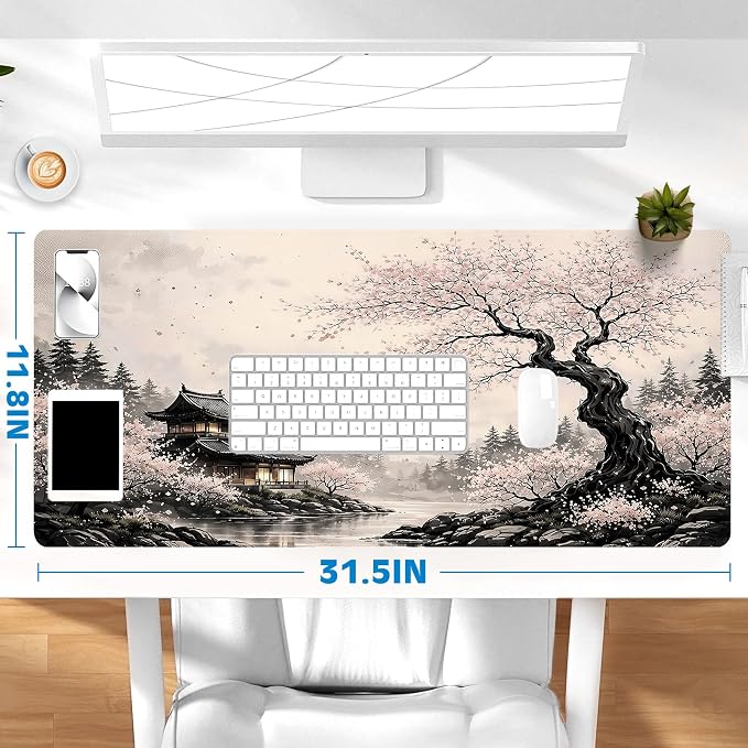 Gaming Mouse Pad, Desk Mat for Keyboard and Mouse, Large Mouse Pad for Desk, Computer Mousepad - Image 6