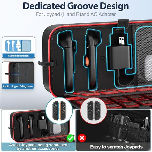 OIVO Carrying Case for 2025 Nintendo Switch 2, Switch Travel Carry Case - Image 3