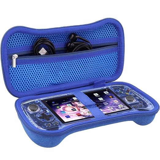 khanka Hard Case for Anbernic RG557/RG556 Retro Handheld Game Console,Blue - Image 5