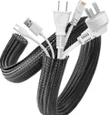 AGPTEK Cable Sleeve, 20ft - 1 inch Cable Management Cord Hider, Black by AGPTEK