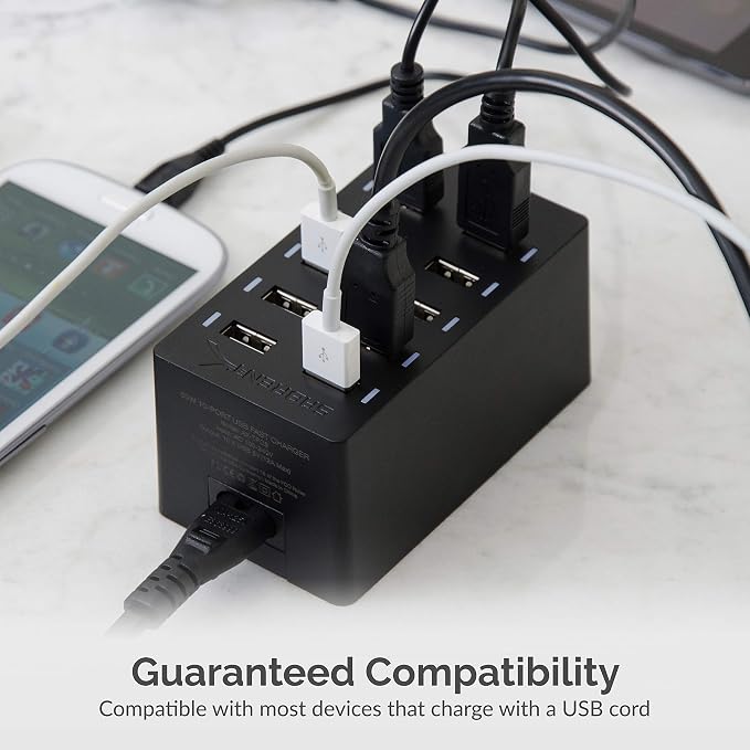 SABRENT 60W 10-Port USB Charging Station, Auto-Detect (AX-TPCS) - Image 5