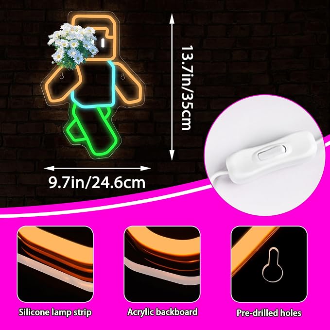 Game Neon Sign for Wall Decor Gaming LED L - Image 3