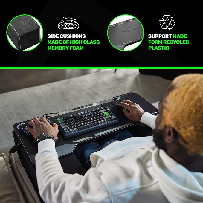 Couchmaster CYBOSS, Extra Wide Laptop Stand for Couch and Bed, Ergonomic Design with Cushions, Lap Desk for Notebooks up to 18 Inches, You are The Big Boss! The CYBOSS! - Image 7