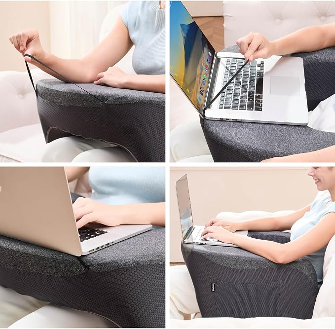 cooloo8 Reading Pillow with Armrests – Extra Large Lap Desk Pillow - Image 6