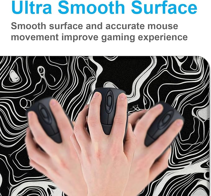 Marble Patterned XL Gaming Mouse Pad, Suitable for Office and Study Mouse Pads - Image 5