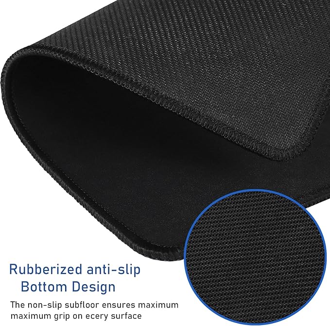 Large Extended Gaming Mouse Pad with Stitched Edges (31.5X15.7In) Mousepad | Mouse Pad, Non-Slip Natural Rubber Base,Waterproof Computer Keyboard Pad Mat for Esports Pros/Gamer/Desktop/Office/Home - Image 4