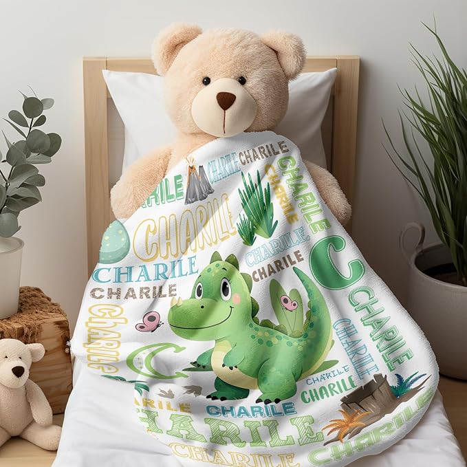Ship Next Day, Personalized Baby Blankets - Printed in USA, Custom Name Blanket, Baby Blanket with Name, Ultra-Soft Cozy Fleece Blankets, Gifts for Baby Newborn Toddlers Boys & Girls Kids - Image 8