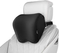 Crofy 2-Pack Car Neck Pillow, Headrest Pillow with Adjustable Strap, Black | Soft Memory Foam; Ergonomic Design Fits Most Car & Office Chairs; Breathable Removable Pillow Cover Is Machine Washable by CrofyLLC