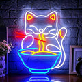 Neon Sign, Ramen Cat Neon Signs for Wall Decor LED Signs Neon Light by GdbkabfNeonSign