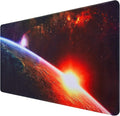 Canjoy Gaming Mouse Pad, 31.5x15.7in Large Mouse Pads for Desk Keyboard Pad | Desk Mat for Keyboard and Mouse Computer Big Full Size Desk Pad with Non-Slip Rubber Base and Stitched Edge for Home Office by Canjoy
