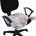 Smiry Stretch Printed Office Computer Desk Chair Seat Covers | Stretch Fit, Soft Fabric Universal Rotating Chair Cover, Washable Removable, Anti-Dust Seat Cushion Protector by Smiry