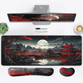 FreeNook 3-in-1 Large Gaming Mouse Pad, Anime Mouse Pad & Keyboard Wrist Rest Support, Japanese Desk Mat Set for Home Office Study Game, 31.5 X 11.8 Inch by Unknown