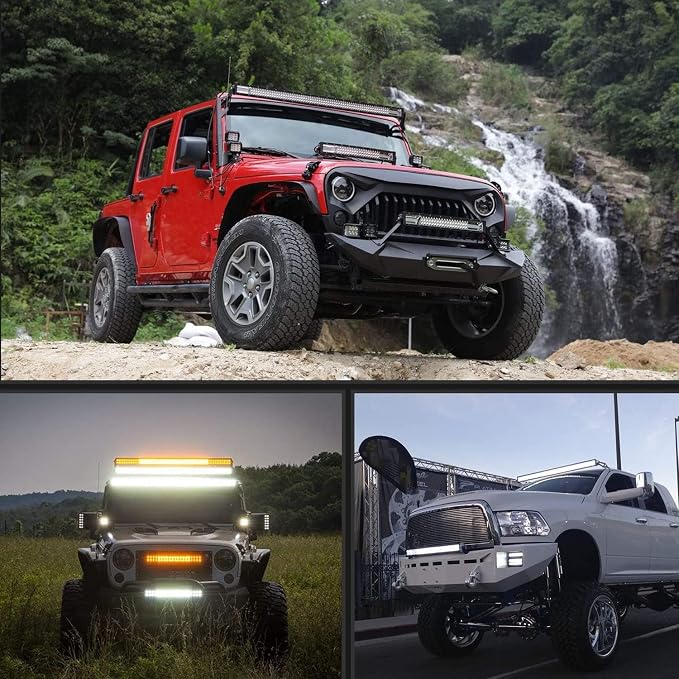 Nilight - ZH410 32Inch 180W Curved LED Light Bar Work Light Spot Flood Combo Offroad Driving Lights with 16AWG Wiring Harness Kit， 2 Year Warranty - Image 9