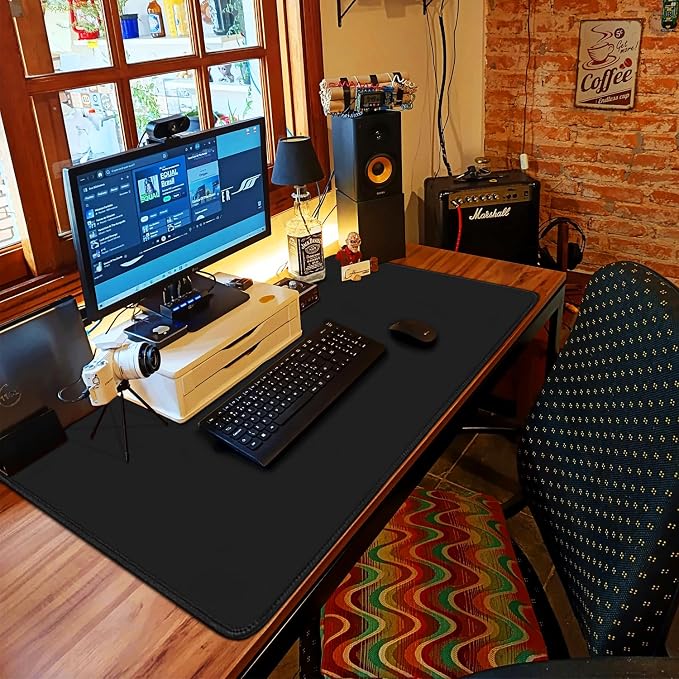 Large Extended Gaming Mouse Pad with Stitched Edges 47.3 X 23.6 in Mousepad | Mouse Pad, Non-Slip Natural Rubber Base,Waterproof Computer Keyboard Pad Mat for Esports Pros/Gamer/Desktop/Office/Home - Image 7