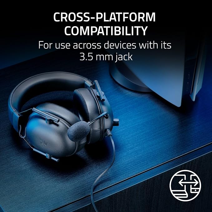 Razer BlackShark V2 X Wired PlayStation Gaming Headset, Black - Image 7