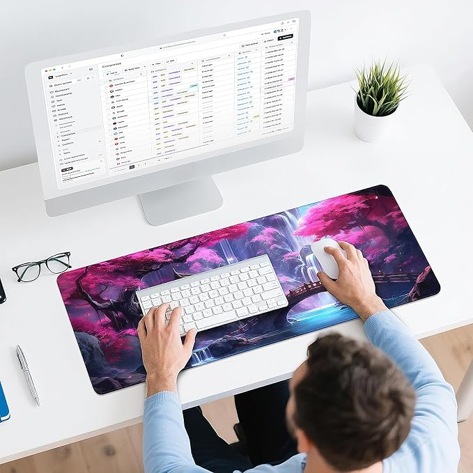 Gaming Mouse Pad - (31.5"×11.8") Japanese Anime Large Mouse Pads for Desk - Desk Mat for Keyboard and Mouse with Non-Slip Base, Desks Pad Matfor Game/Office & Home - Image 6