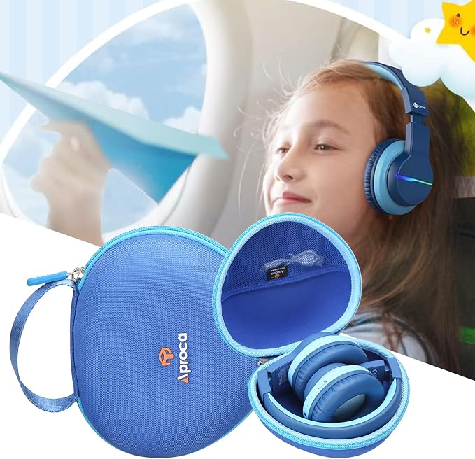 Case for iClever BTH12 / HS19 / BTH26 Kids Bluetooth Headphones -Blue - Image 4