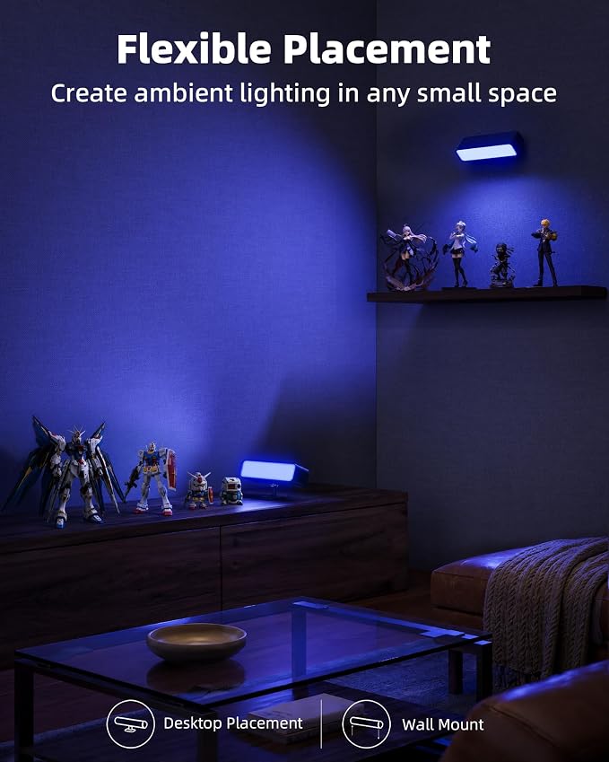 EZVALO Wireless RGB Light Bars, Rechargeable LED Mood Lights with Remote - Image 3