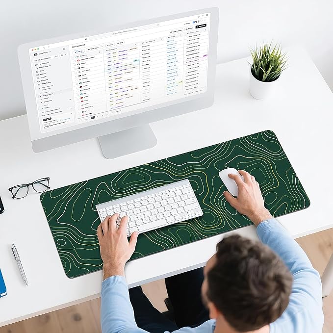 Gaming Mouse Pad - (31.5"×11.8") Topographic Large Mouse Pads for Desk - Desk Mat for Keyboard and Mouse with Non-Slip Base, Desks Pad Matfor Game/Office & Home - Image 6