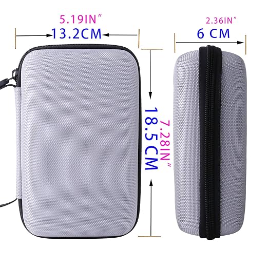 WAIYUCN Hard Carrying Case Compatible with RF40H/Upgraded XF40H Handheld Game Console Case (Grey) - Image 5