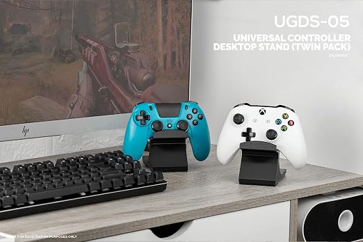 Game Controller Desktop Holder Stand (2 Pack) - Universal Design for Xbox ONE, PS5, PS4, PC, Steelseries, Steam & More, Reduce Clutter UGDS-05 by Brainwavz - Image 6