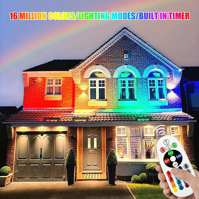 CREATESTAR LED RGB Light Bar for Wall Lighting, 48w Outdoor Wall Washer Light Waterproof IP66, Indoor Stage Party Color Changing with Smart APP/Remote Control 2 Pack - Image 4