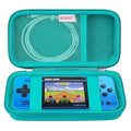 BOVKE Carrying Case for WELLST·G Handheld Game for Kids -Preloaded 220 Retro Video Games, Mini Arcade Electronic Toy Gifts for Boys Girls Portable Holder, Extra Mesh Pocket for SD Card, Green by BOVKE