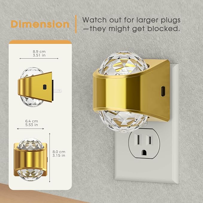 Briignite Night Light Plug into Wall, Color Changing Night Light for Kids - Image 3