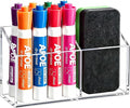 Acrylic Magnetic Pen Holder for Whiteboard,Fridge, School Supplies by Banafich