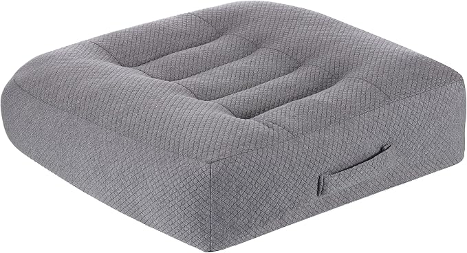 WSGJHB Office Chair Cushion Pillow Adult Car Booster Seat Cushions | Seat Cushions for Short People Effectively Increase Field of View Lower Back Fatigue Relief, for Home Anti-Slip 18x18x4.7" by SeatCushionforOfficeChairCar