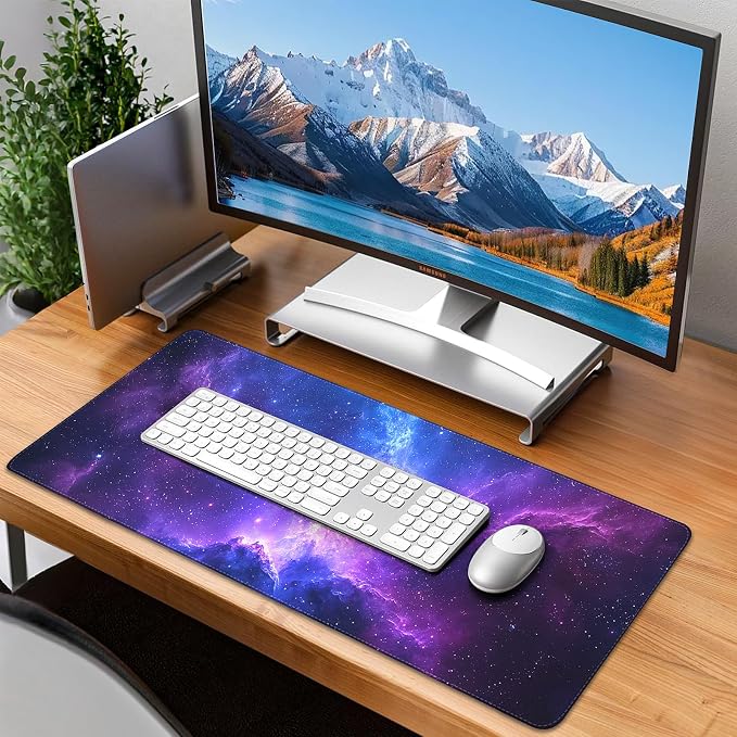 Mouse Pad Gaming - Desk Mat for Keyboard and Mouse - Large Mouse Pads for Desk, Gaming Mousepad with Non-Slip Base, Desks Pad (31.5" X 11.8") for Game, Office and Home - Image 7