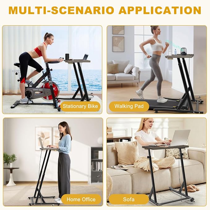 KingDolly Standing Desk for Walking Pad, Treadmill Desk with 2 Cup Holders - Image 9