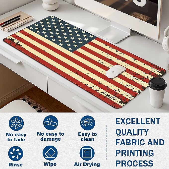 Mouse Pad Gaming - Desk Mat for Keyboard and Mouse - Large Mouse Pad for Desk, Mousepad (35.4" X 15.7") with Non-Slip Base, Desks Pad Mat Office and Home - Image 3