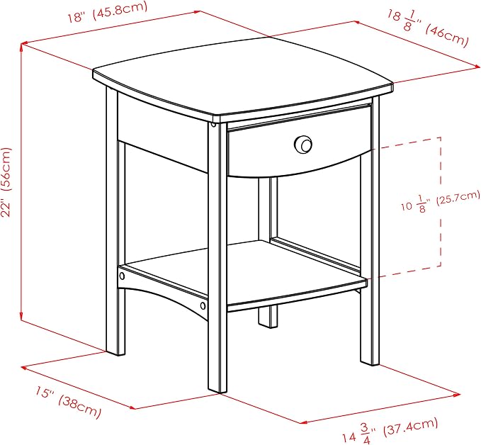 Winsome Wood Claire Accent Table, White - Image 3