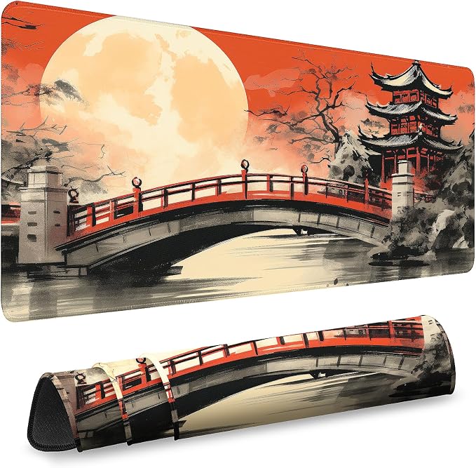 Mouse Pad Gaming - Desk Mat for Keyboard and Mouse - Large Mouse Pads for Desk, Gaming Mousepad with Non-Slip Base, Desks Pad (31.5" X 11.8") for Game, Office and Home by Unknown