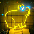 Capybara Neon Sign, Dimmable Cool Capybara LED Wall Light for Room Decor by Mvorixa