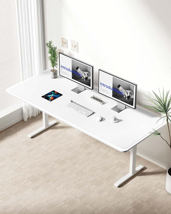 YSAGi Leather Desk Protector, Office Mat, Large Mouse Mat, Non-Slip PU Leather Blotter, Laptop Desk Mat, Waterproof Writing Pad for Office and Home(White, 63" x 24") - Image 2