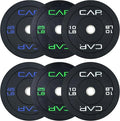 CAP 2-inch Olympic Bumper Plate Weight Set | 100-370 lbs | Multiple Colors | Storage Rack Optional by CAP