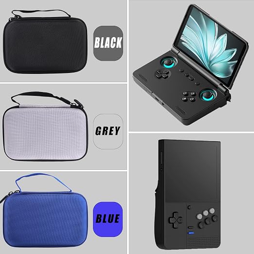 Hard EVA Carrying Storage Case Compatible with Retroid Pocket Flip 2 / Retroid Pocket Classic Retro Game Handheld Console Protective Travel Storage Box (Black) - Image 3