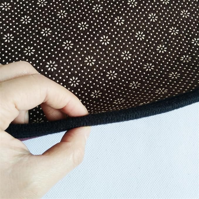 Office Chair Mat for Hardwood Floor, Vintage Computer Gaming Rolling Low Pile Carpet Floor Chair Mat, Anti-Slip Backing Round Desk Rug Floor Mat for Home - Image 3
