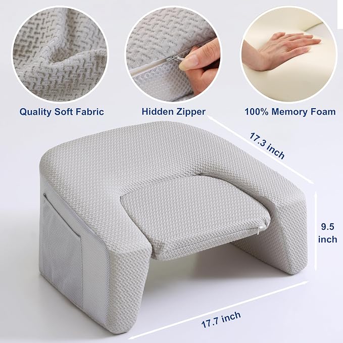 Berklan Lap Gaming Pillow,Reading Pillows for Sitting in Bed - Image 6
