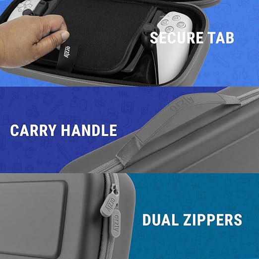 Orzly Carry Case Designed for PlayStation Portal Remote Player for PS5 Console Holds Accessories, Travel and Storage Protection for Headset Charger and More Grey - Gift Box Edition - Image 4