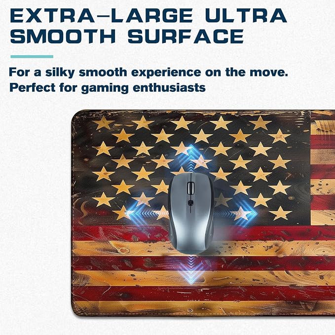 Mouse Pad Gaming - Desk Mat for Keyboard and Mouse - Large Mouse Pads for Desk, Gaming Mousepad with Non-Slip Base, Desks Pad (31.5" X 11.8") for Game, Office and Home - Image 4