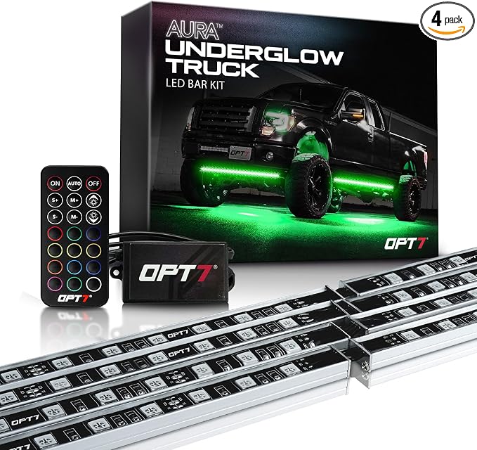 OPT7 Aura RGB Aluminum Truck Underglow Kit with Remote Control by OPT7