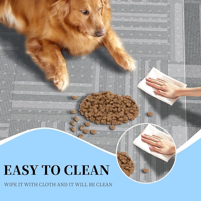 Tonaus Office Chair Mat for Carpet 36"x48" for Low Pile Carpets, Rectangle | Non-Slip Studded,2.2MM Thick Carpet Chair Mat，Transparent PVC Computer Chair Mat, Easy Glide, Scratch-Resistant - Image 6