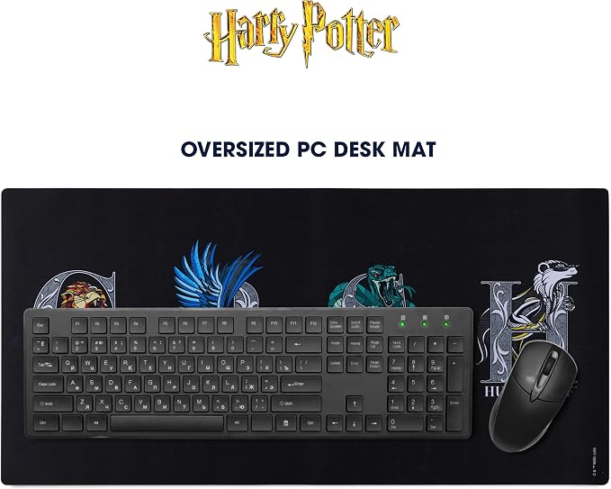 Harry Potter Large Gaming Mouse Pad 31"x15" XL Computer Desk Mat, Anime | Oversized 31x15in Harry Potter anime gaming mouse pad, smooth fabric top, stitched edges, non-slip rubber base. - Image 2