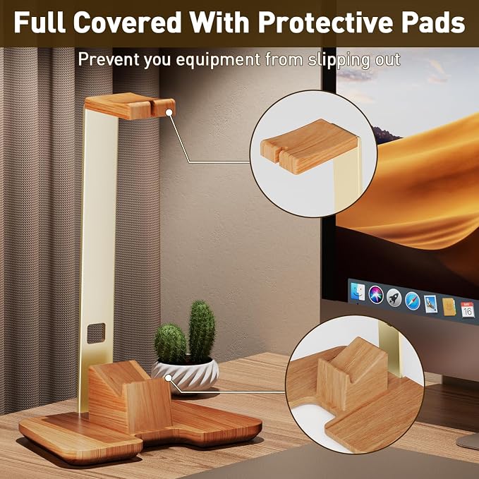 Controller and Headphone Stand for Desk Gaming Desk Accessories Controller and Headphone Holder Headset Holder Headset Stand - Image 4