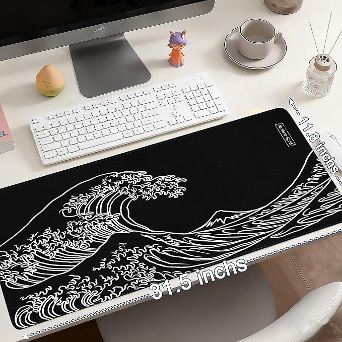 Mouse Pad Gaming - Desk Mat for Keyboard and Mouse - Large Mouse Pads for Desk, Gaming Mousepad with Non-Slip Base, Desks Pad (31.5" X 11.8") for Game, Office and Home - Image 6