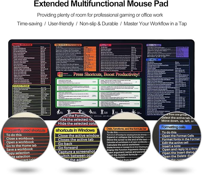 XXL Gaming Mouse Pad 35.4x15.7 Professional Large Mouse Pad & Computer Game Mouse Mat-90x40 Excelnew - Image 4